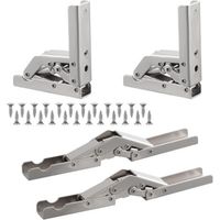 6pcs Poignée d’Armoire, Invisible Poignées Meuble Tiroir, Poignées de porte Dissimulées Poignée Encastrée Affleurante Pour tiroirs portes d'armoires,Commode, Distance du Trou-64mm