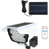 Telecamera Finta Pannello Solare Con Sensore Di Movimento 66 Led Faretto Ta113