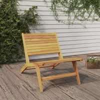 vidaXL Chaise pliante en bois massif de teck