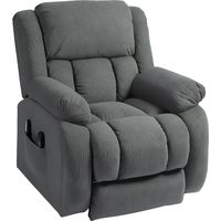Poltrona Alzapersona Massaggiante Reclinabile, 2 sacs telecomando, 93x104x105 cm, Grigio