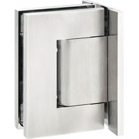 Pendeltürband Biloba 8910 Glastürband für Glaswand 8-13,52mm - hydraulisches Band mit Nulllageneinstellung, Edelstahl matt