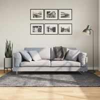 vidaXL Tapis HUARTE à poils courts doux lavable anthracite 140x200 cm
