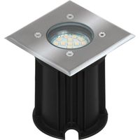 Smartwares 01.586.20 Lampada da incasso per esterni GU10 LED (monocolore) 3 W Argento