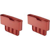 Organiseur de fente de siège de voiture en silicone, remplisseur de fente de siège Organiseur de voiture pour siège et console centrale, boîte de rangement pour téléphone, cartes, clés et