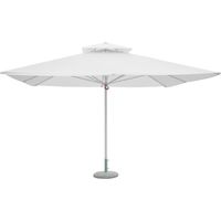 Ombrellone quadrato push-up MOIA 4x4 mt. fusto bianco telescopico