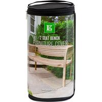 LG Outdoor Deluxe 2 Seater Garden Bench Seat Furniture Cover Black