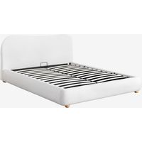 Lit avec coffre de rangement rabattable tapissée Winselet SKLUM