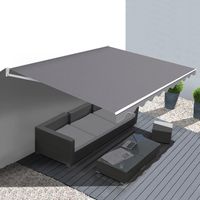 Toldo manual 3.80x3 M gris antracita