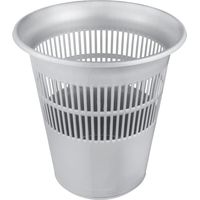 Papierkorb 31cm Ø29cm silber