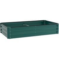 SWANEW Jardinieres Exterieur Surélevées, Pot de Fleur Exterieur pour les Fleurs, Herbes, Fruits, Légumes, Bac Jardiniere Balcon, Potager sur Pied, Acier Ultra Solide, 160 x 90 x 60 cm, Vert
