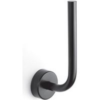 Portarotolo verticale in acciaio inox nero opaco installazione a muro Monde-N kamalu