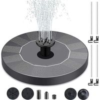 Fontaine solaire, pompe solaire pour bassin, pompe à eau solaire, pompe solaire flottante pour bassin de jardin, fontaine, abreuvoir à oiseaux, aquarium