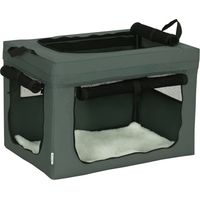 Pawhut – Sac de transport pour chat 60x42x42cm – Tissu Oxford – 3 portes d'accès – Ventilation maille – Pour animaux jusqu'à 4kg