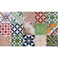 Farbiger Mosaik-Vinylteppich, 45 x 75 cm