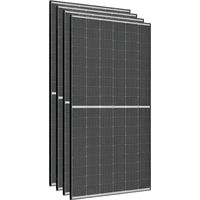 Lot de 4 panneaux solaires 500Wc bifaciaux bi-verre – Technologie bifaciale pour +30% d'énergie – Résistance neige 5400 Pa et vent 2400 Pa – Trina Solar