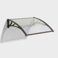 Marquesina de policarbonato con soportes de ABS Rain 100x80