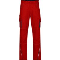 James & Nicholson Funktionelle Arbeitshose JN847 Gr. 25 red/navy
