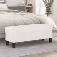 Banc Beige 100x35x41 cm Tissu microfibre vidaXL