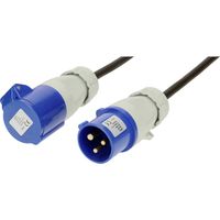 Max Hauri 165376 Strom Verlängerungskabel 16 A Blau, Schwarz 25 m H07RN-F 3G 1,5 mm² UV-Beständig,