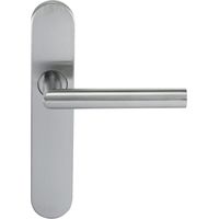 Paire de Poignées de porte KLOSE besser Inox 304 sur Plaque "Noémie vif" Bec de cane
