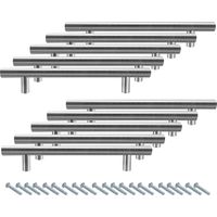 Randaco 10x poignées de meubles de cuisine Poignée de meuble de cuisine Poignée de meuble 220x160x12MM