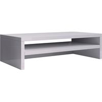 Supporto per monitor PC Scrivania Supporto Riser Computer Supporto Schermo Alza Schermo 46x13x23cm Modello Adelis Bianco Finitura Opaca