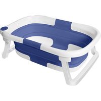 Baignoire Bébé Pliable - Idéal Pour Cadeau De Naissance Fille Ou Garçon - De La Naissance À 2 Ans - Bleu