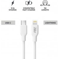 Cable Cargador Usb "C" Salida Ligtining 20W 1 Metro Blanco