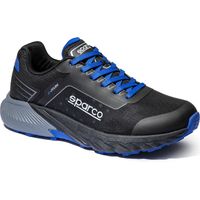 Scarpe da Lavoro Sparco S-Park Salou – Comfort Professionale Ultraleggero (Senza Puntale) - Taglia: 42 - Colore: Nero / Azzurro
