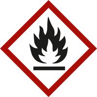 Gefahrstoffsymbol Flamme, Typ: 03021