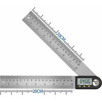 Numérique Angle Finder 0-360 ° Numérique Inclinomètre En Acier Inoxydable Rapporteur D'angle Règle avec LCD Affichage pour Travail Du Bois Construction Réparation