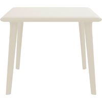 Table carrée extérieur 90x90 ivoire DESSA Resol