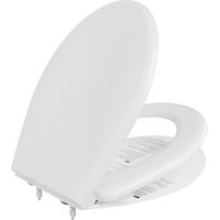 Anycee Max WC Sitz Toilettendeckel mit Absenkautomatik Weiß Toilettensitz vom Typ O