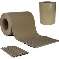 Frangivista Recinzione in PVC Tortora, Telo Oscurante per Balcone 19cm x 35m, Strisce Protezione della Privacy per Giardino Incluse 25 clip di fissaggio
