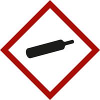 Gefahrstoffsymbol Gasflasche, Typ: 03026