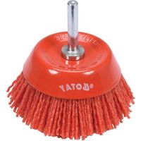 SPAZZOLA A DISCO CON GAMBO IN NYLON YATO 75MM YT-47782