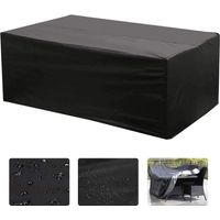 Litzee – Housse de salon de jardin rectangulaire 242 x 162 x 100 cm – Tissu Oxford 210D – Résistance à l'eau 3000 Pa – Protection UV