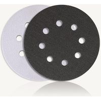 Confezione da 2 tamponi abrasivi in spugna morbida a 8 fori per levigatrice, protezione antiurto e antirumore (125 mm)