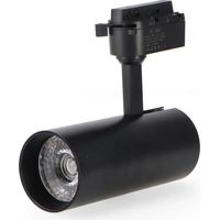IluminaShop - Foco LED para Carril Chip Sanan 30W Negro Monofasico CCT 3000+4000+6000