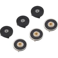Juego de repuestos para batidora: 3 engranajes de goma + 3 piñones de motor – diámetro 3,4 cm/3 cm – Fácil premontaje