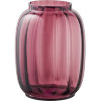 Vaso in vetro soffiato a bocca rosso castagna Vikasa Home ø17x21 cm