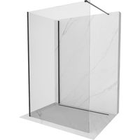 Mexen Kioto Walk-in-Duschwand 110 x 70 cm, transparent, schwarz - 800-110-212-70-00-070