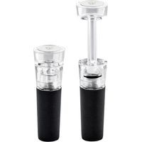 Bouchon de vin avec pompe à vide intégrée Vacustopp - Conservation optimale du vin, étanchéité parfaite pour bouteilles standard, protection contre l'oxydation et préservation du goût et de la qualité