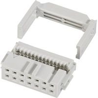 FCI 71600-006LF Connecteur fil à carte avec décharge de traction Pas: 2.54 mm Nbr total de pôles: 6 Nbr de rangées: 2 1 pc(s) W796521