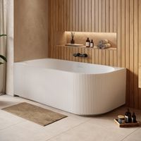 Badplaats Eck Badewanne Havana 170 x 80 x 58 cm Weiß Hochglanz -