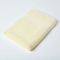 HOMESCAPES Turkish Cotton Jumbo Towel, Yellow