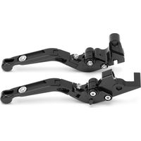 2 pièces leviers d'embrayage de frein de moto réglables CNC remplacement en alliage d'aluminium pour YAMAHA XJ6 DIVERSION 2009-2015 noir