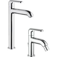 Conjunto mezclador alto para lavabo y bidé en color cromo Piralla Last KITLAST3CR