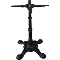 Bolero CE155 ghisa ornato gamba tavolo base, nero