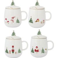 Tisanière Let It Snow Tisanière Porcelaine Hiver 45cl Filtre - Pozzi Milano Spa